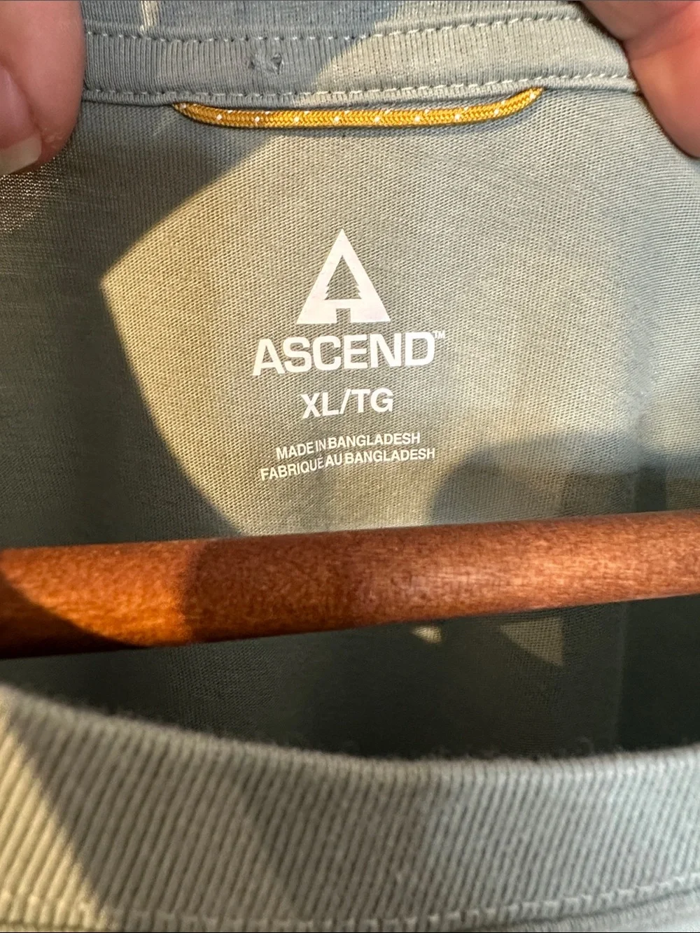 Ascent Olive Green Long-Sleeve Graphic Tee